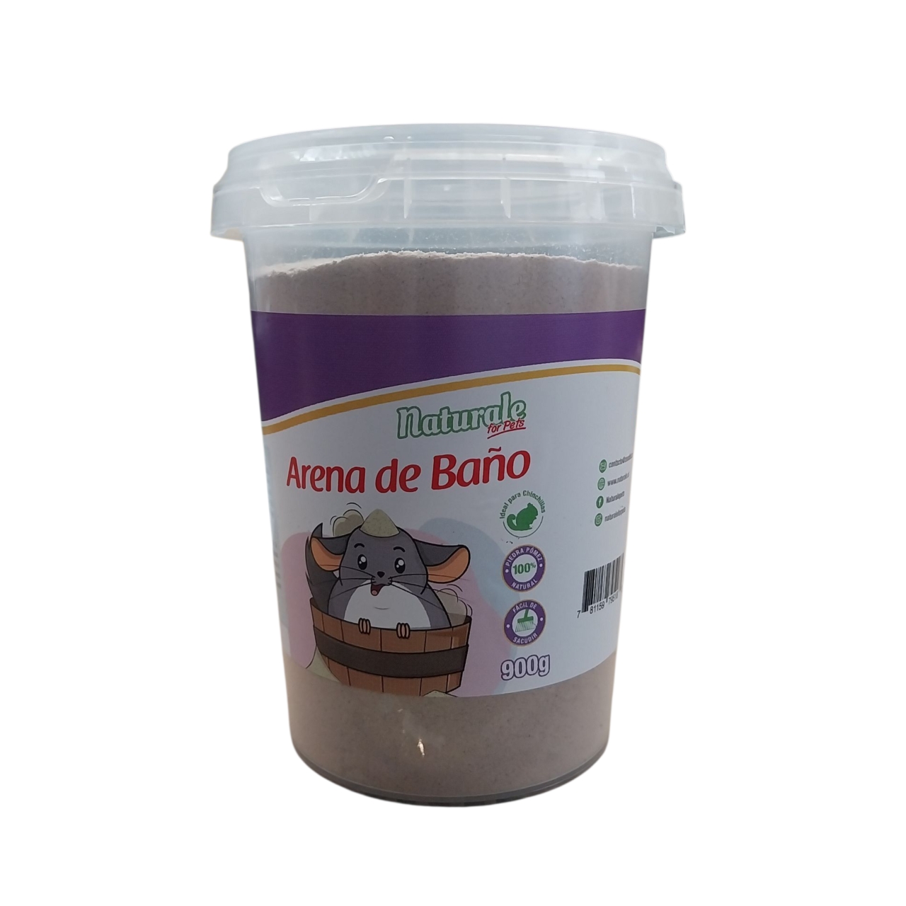 Arena Baño Para Chinchillas , Degus , Hamster 900grs 1