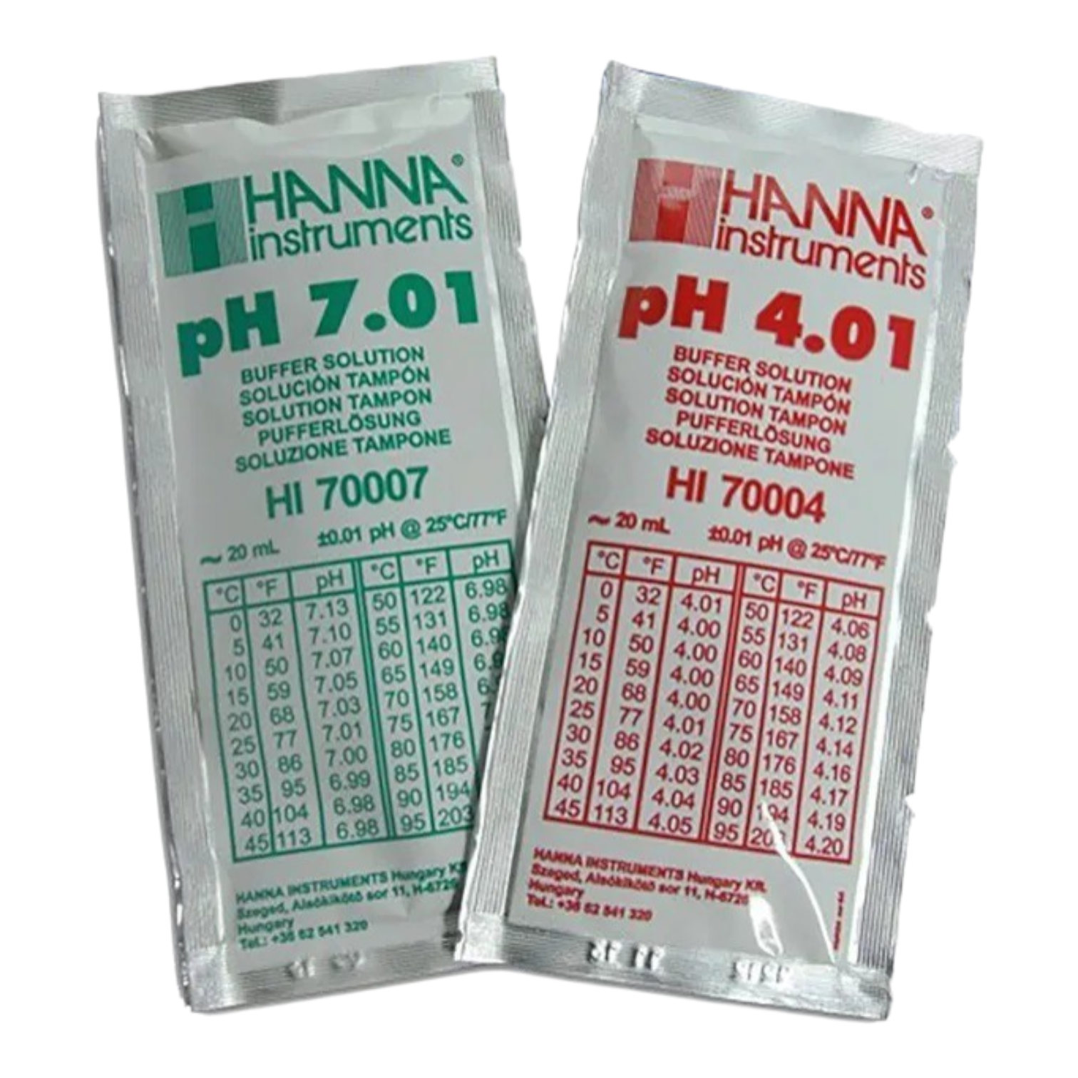 Solucion de Calibracion Hanna Ph 4,01 y 7,01 (2x20ml) 1