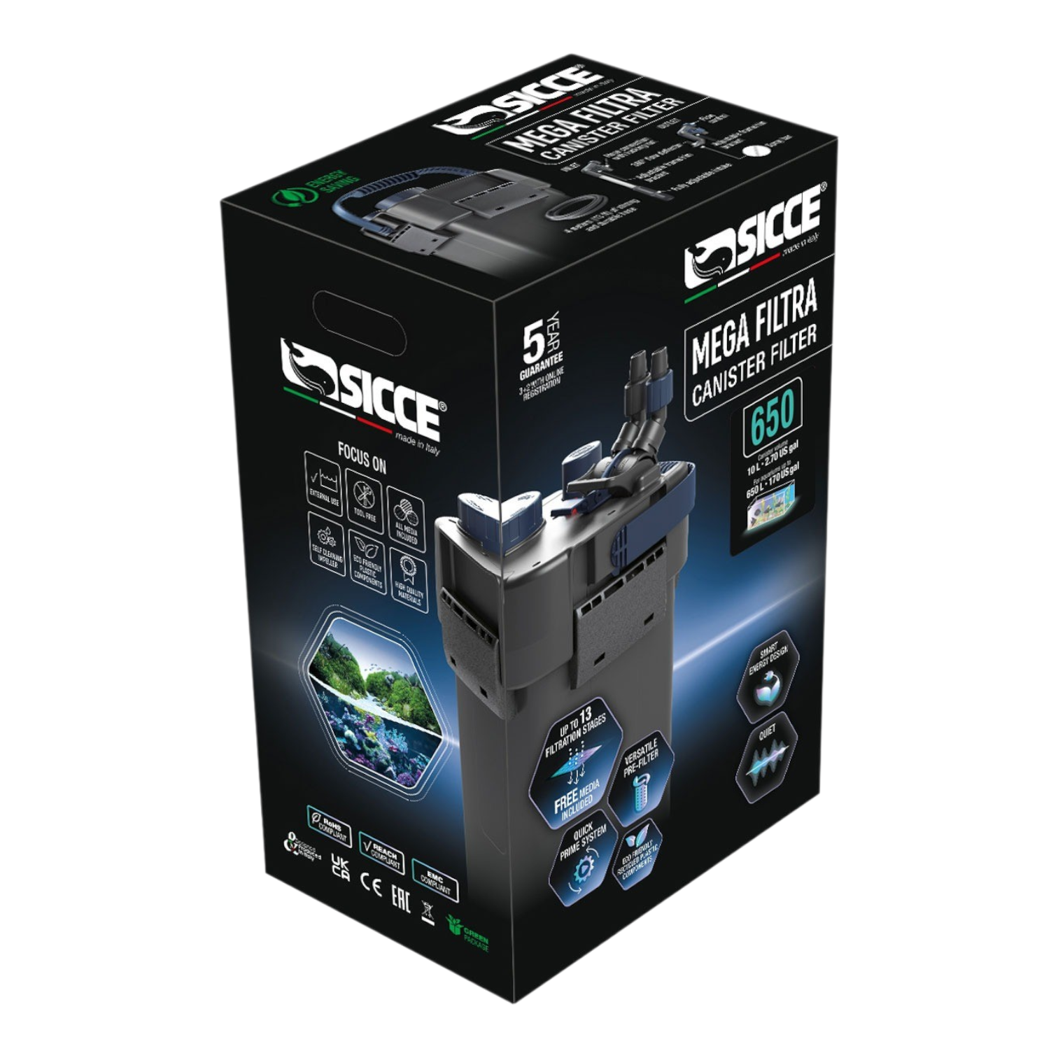 Filtro Externo Serie Mega Filtra Sicce - Italia 2