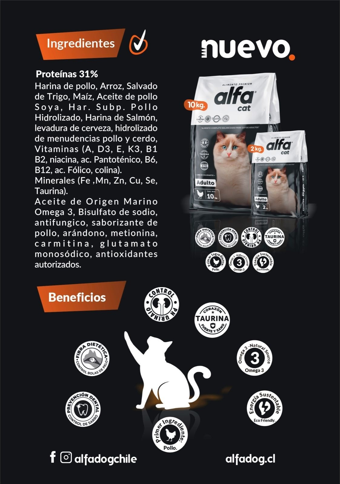 Alimento Gato Adulto Alfa Cat Premium 3