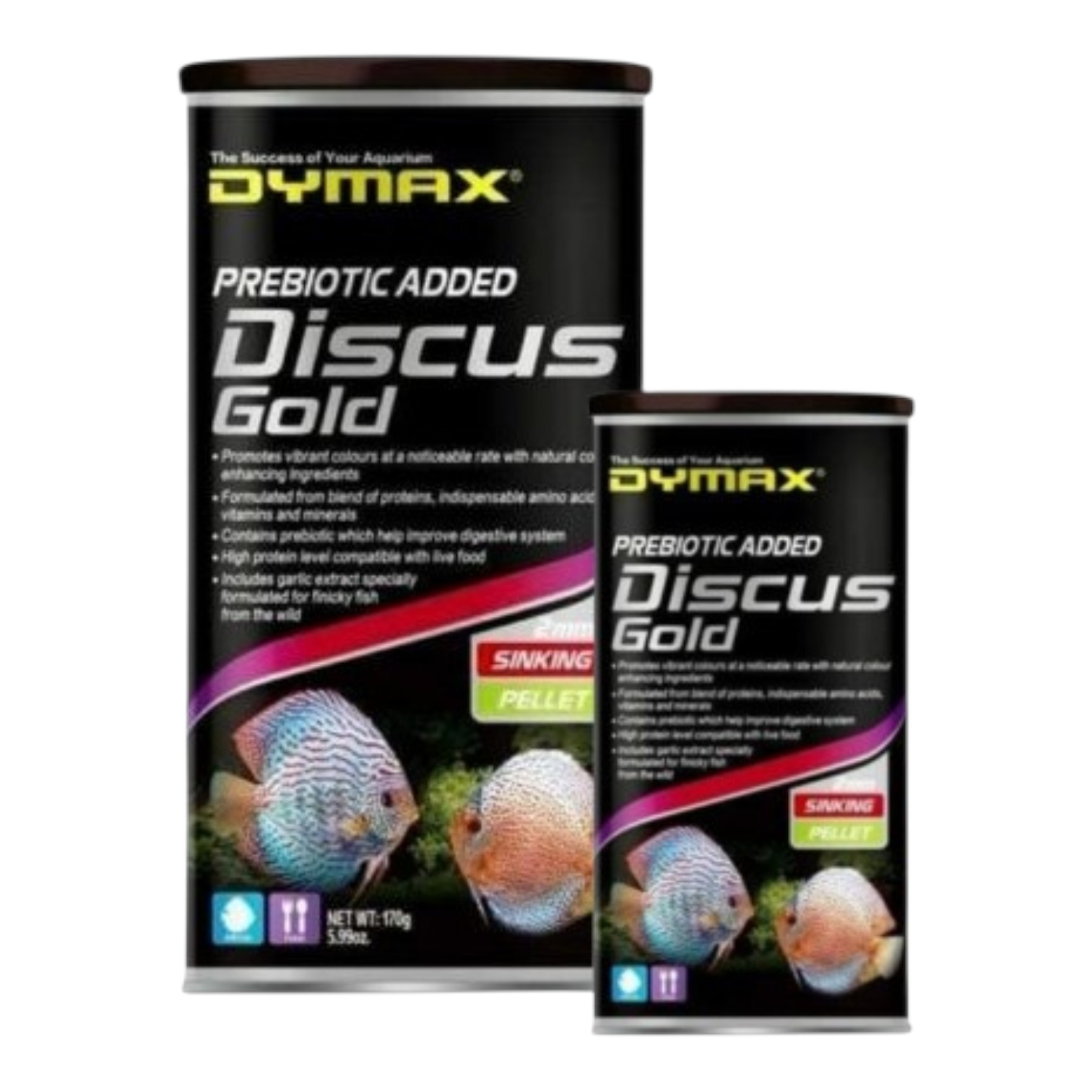 Discus Gold Sinking Pellet - Dymax 1