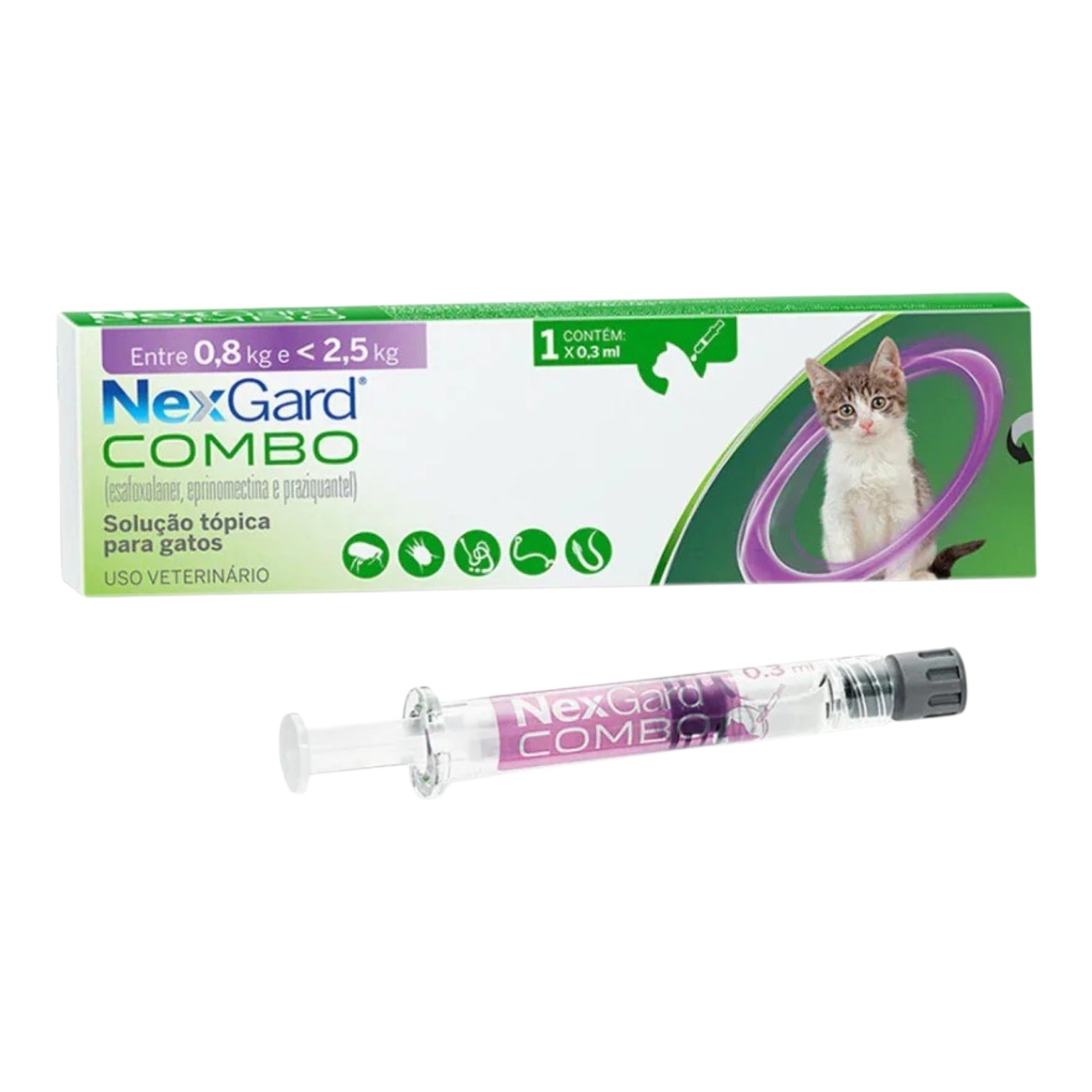 NexGard Combo Gato 0,8 a 2,5 kilos 2