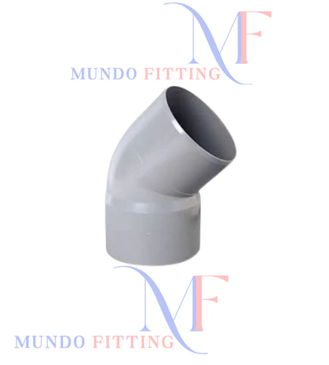 CODO PVC SANITARIO GRIS 45º
