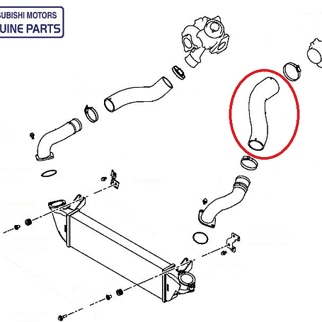 Manguera Salida Intercooler 2