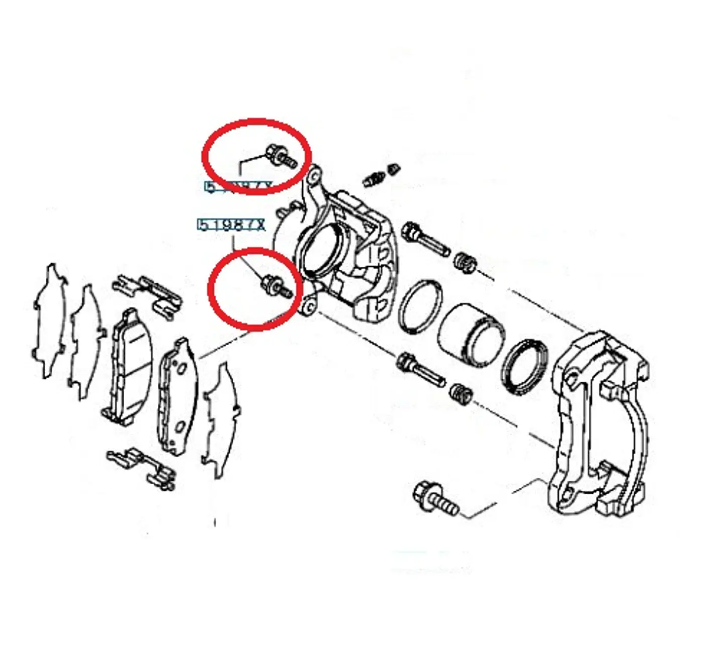 Perno Caliper 2006-2023 | Original — L200 2