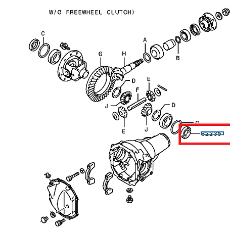 Retén Dif. Delantero Lado semieje 2