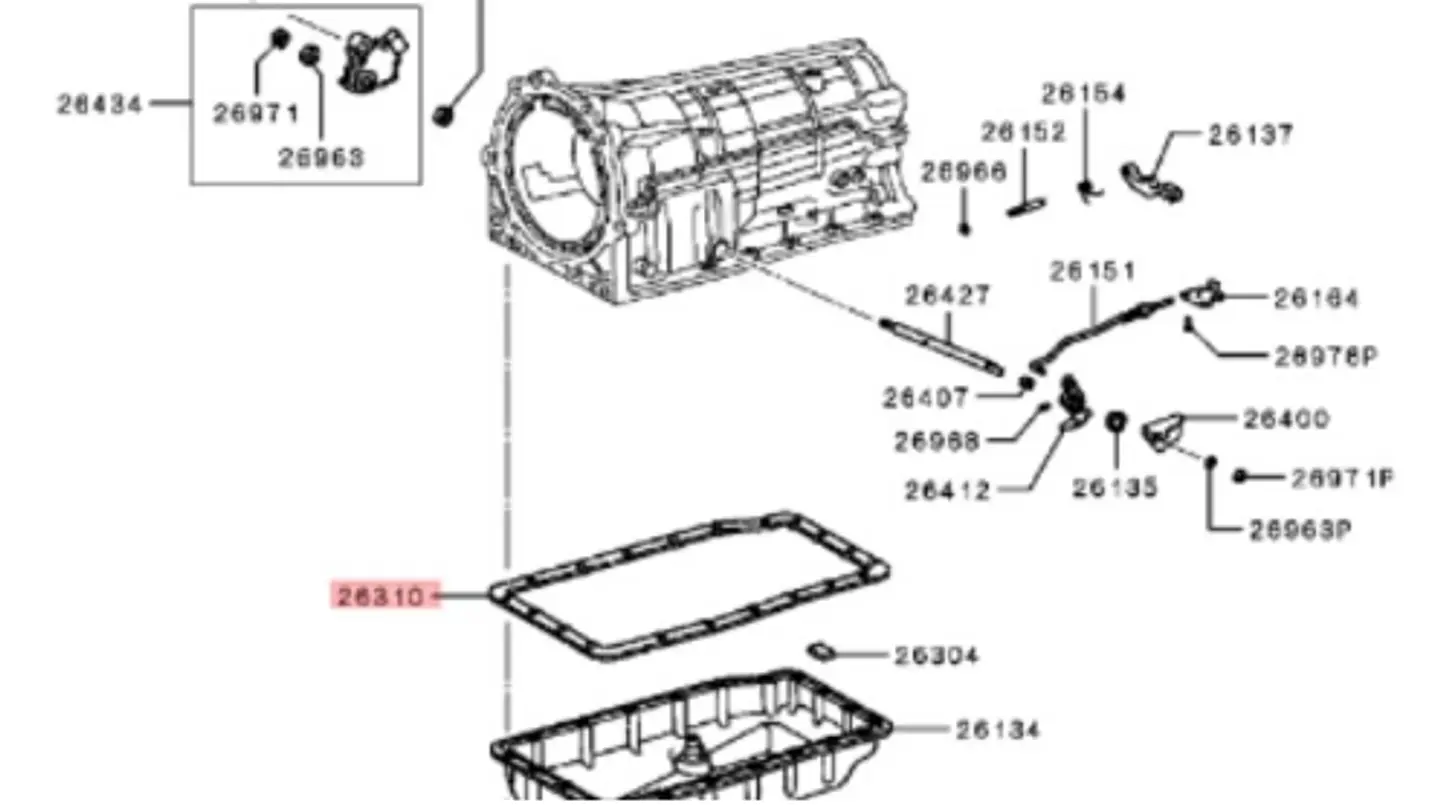 Empaquetadura caja Automatica 2016-2023 | Original — L200 KL1/KK1 2