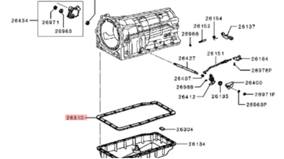 Empaquetadura caja Automatica 2016-2023 | Original — L200 KL1/KK1 2