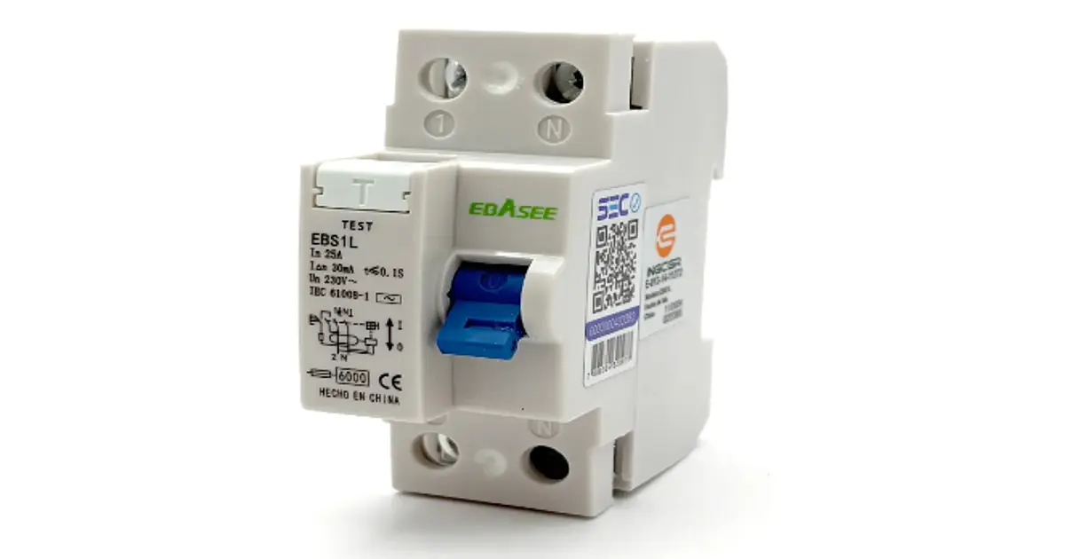 Interruptor Diferencial 2x25 A 30ma (Ebasee)