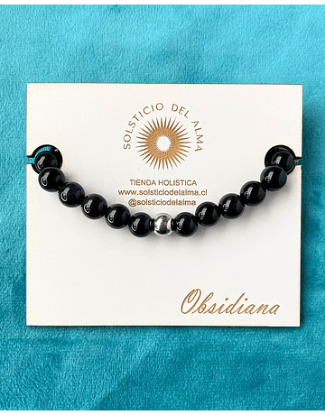 Pulsera Obsidiana - Protección 