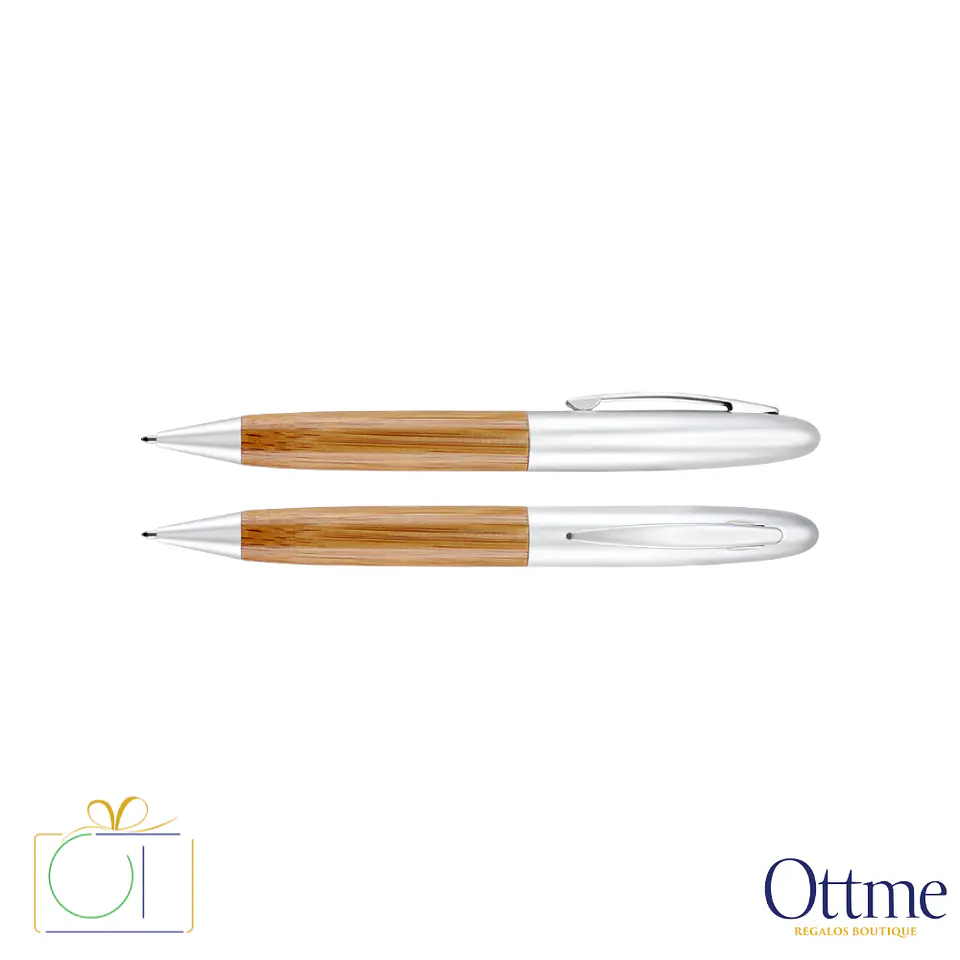 Deluxe Bolígrafo Bamboo/Metal Personalizable 2