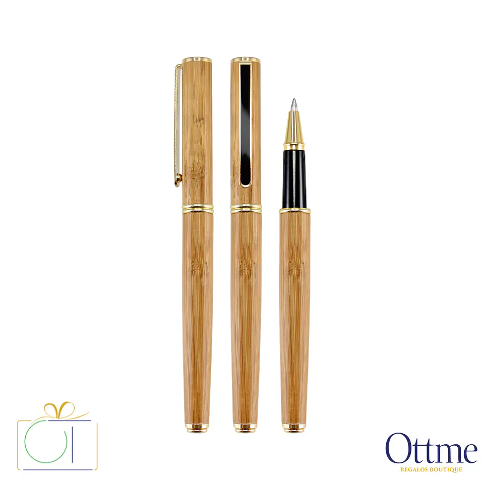 Deluxe Roller Pen Bamboo Personalizable 1