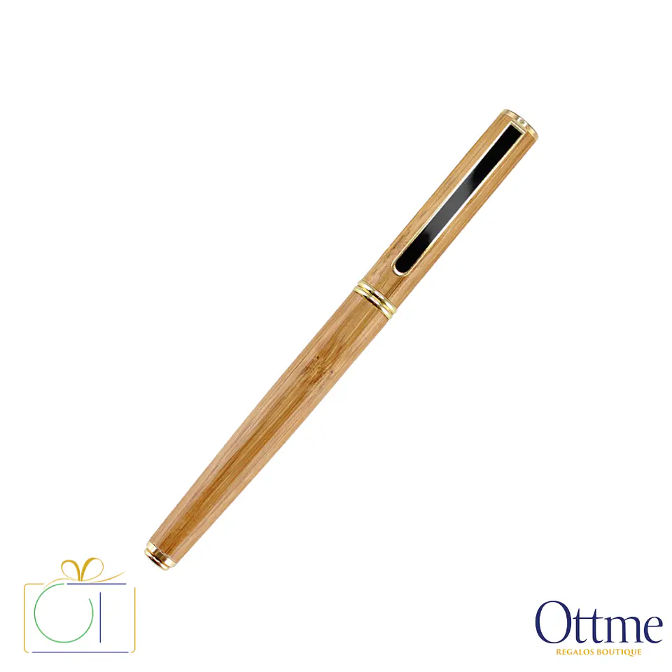 Deluxe Roller Pen Bamboo Personalizable 2