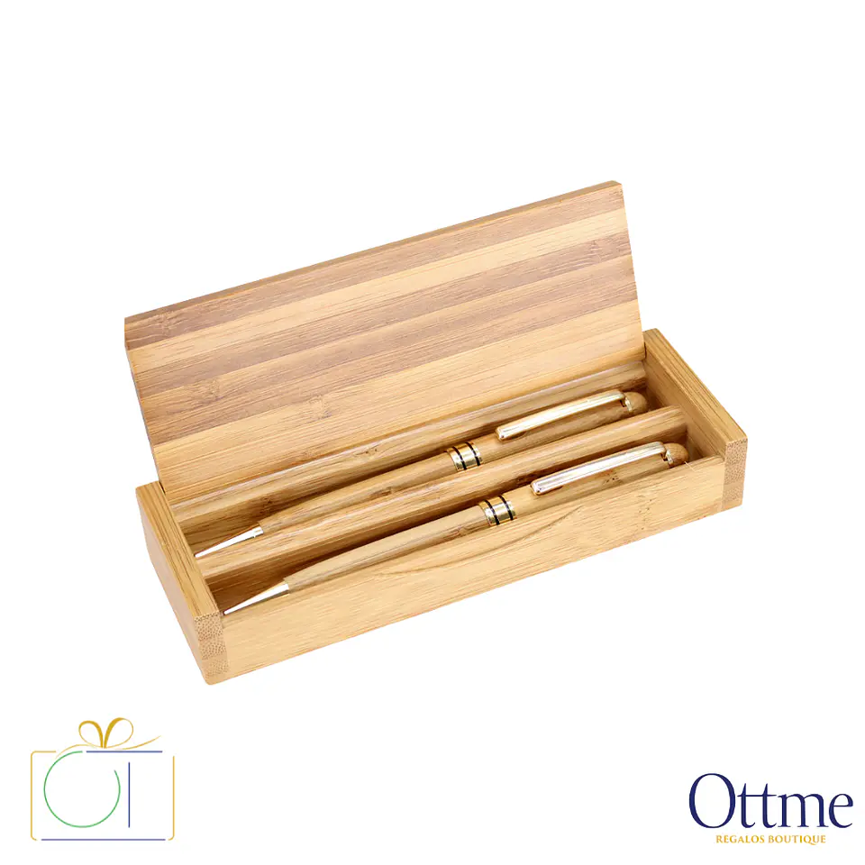 Set de Escritura de Bamboo Personalizable 2