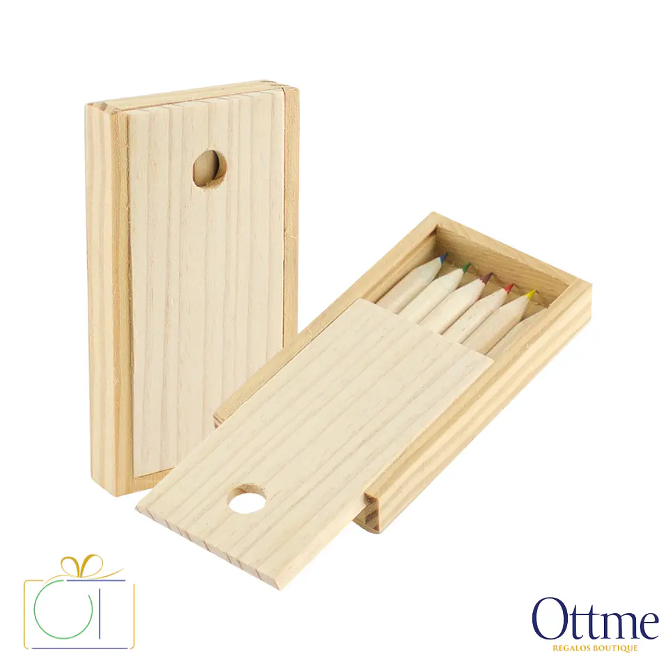 Set Lápices Colores Madera Personalizable 2