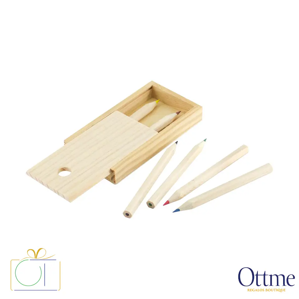 Set Lápices Colores Madera Personalizable 3