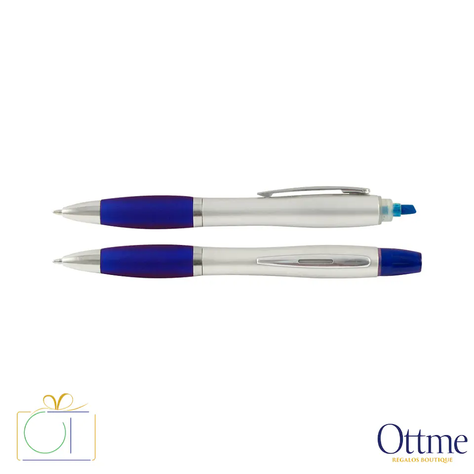Bolígrafo con Destacador Wind Satin Personalizable 3