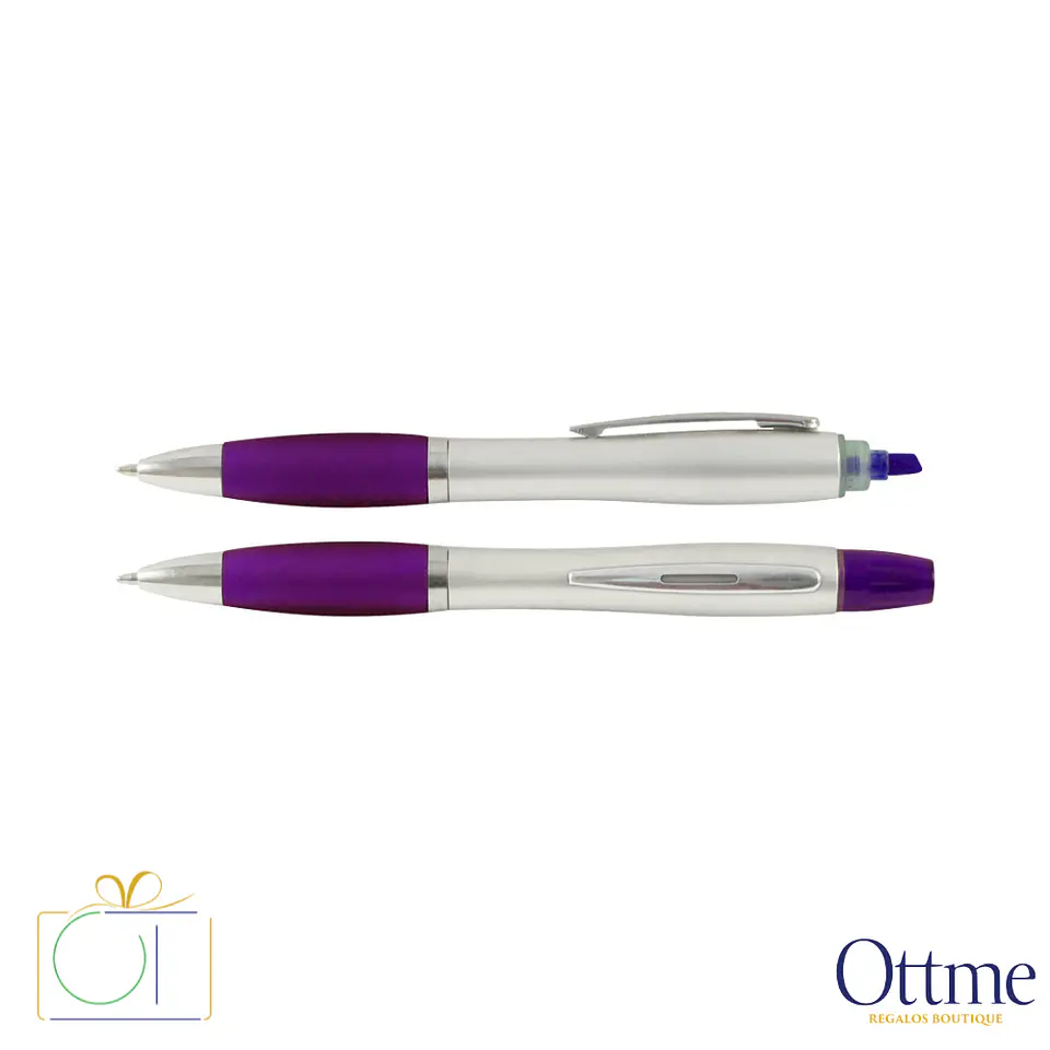 Bolígrafo con Destacador Wind Satin Personalizable 4