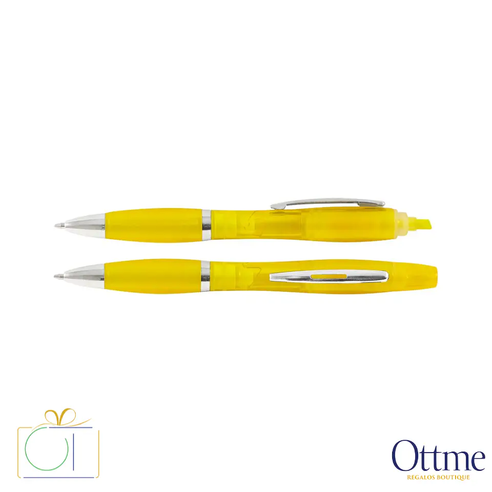 Bolígrafo con Destacador Wind Color Personalizable 2