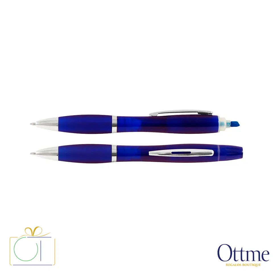 Bolígrafo con Destacador Wind Color Personalizable 3