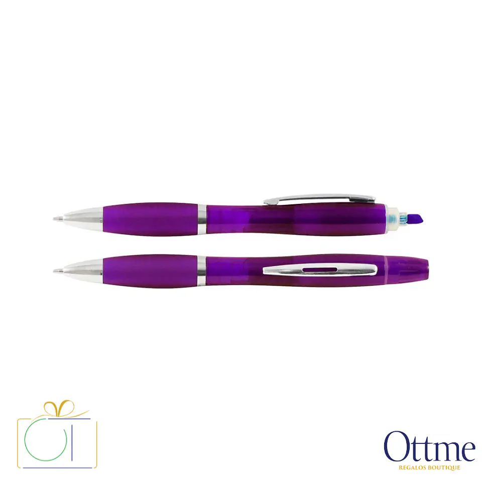 Bolígrafo con Destacador Wind Color Personalizable 4