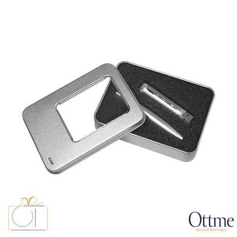 USB Bolígrafo Metálico Pendrive 32GB Personalizable