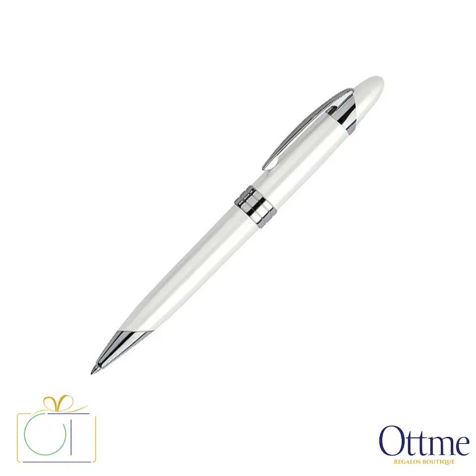 Bolígrafo Metálico White Pearl Personalizable 2