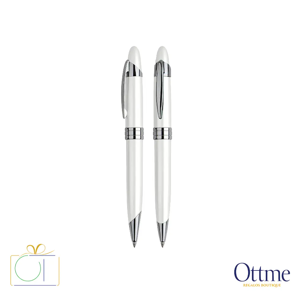 Bolígrafo Metálico White Pearl Personalizable 1