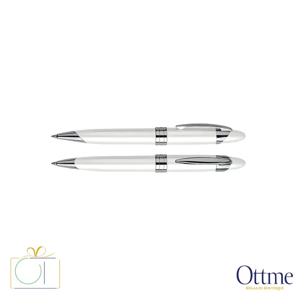 Bolígrafo Metálico White Pearl Personalizable 3