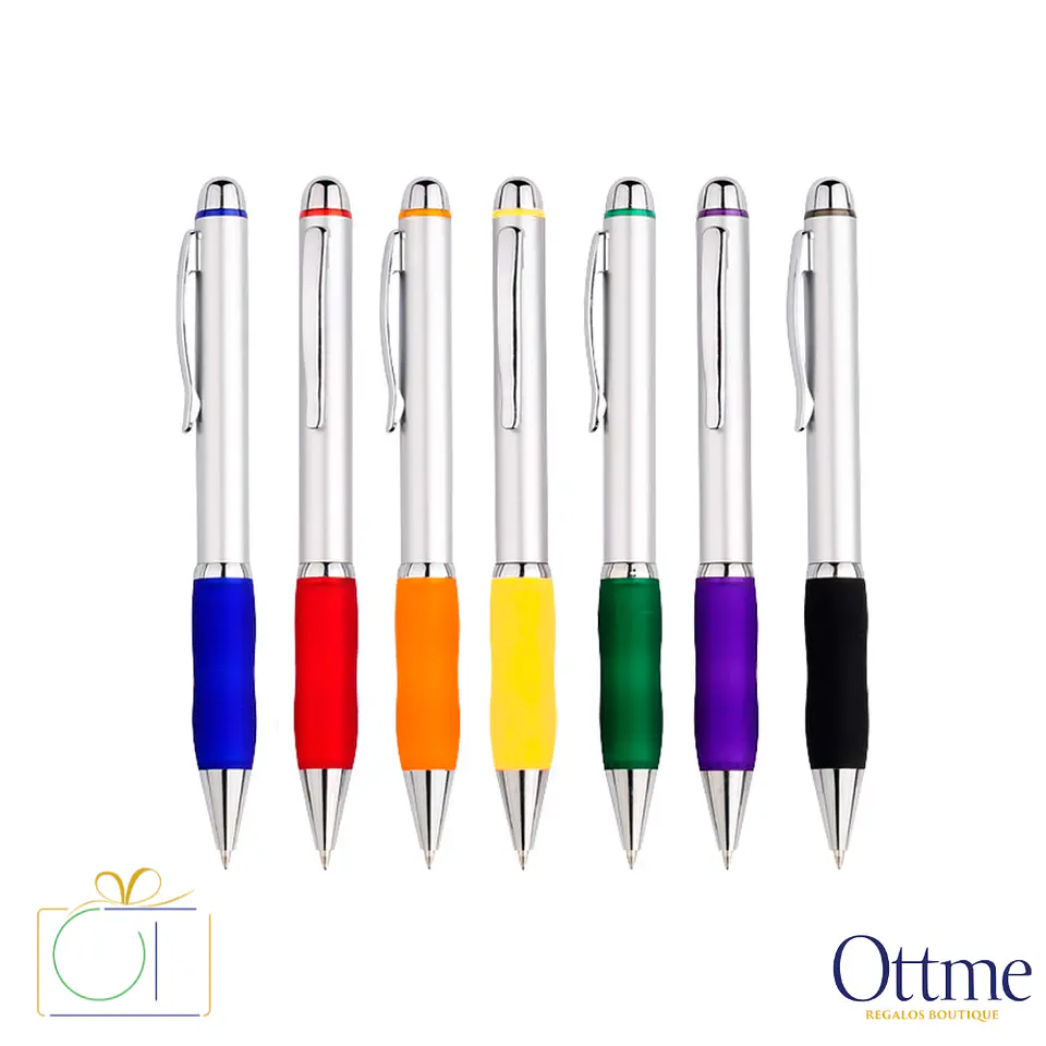 Bolígrafo Plástico Qasar Silver Personalizable 1