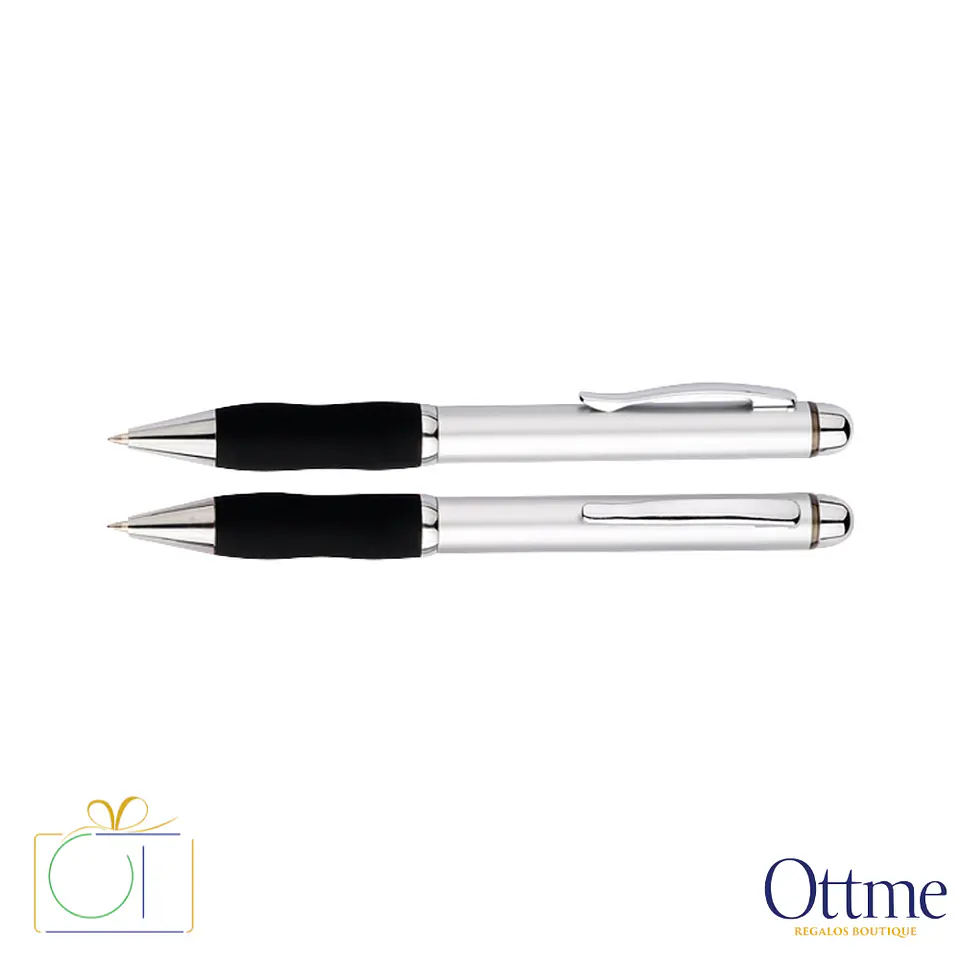 Bolígrafo Plástico Qasar Silver Personalizable 7