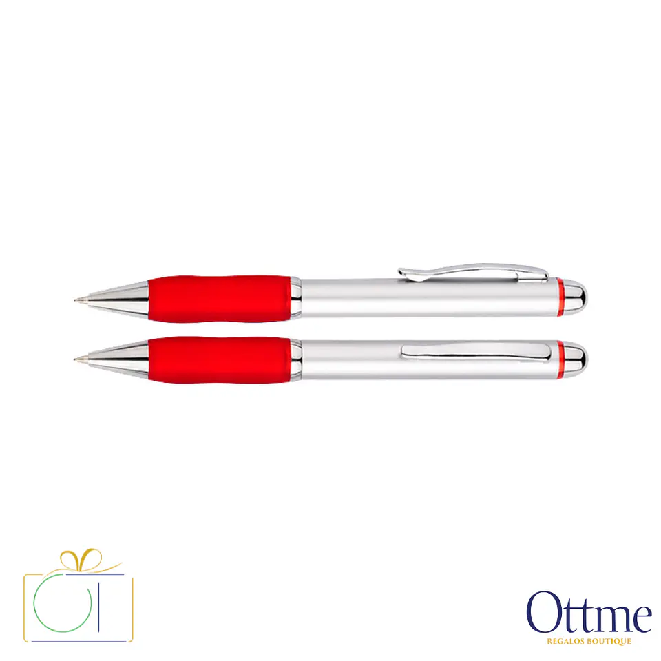 Bolígrafo Plástico Qasar Silver Personalizable 8
