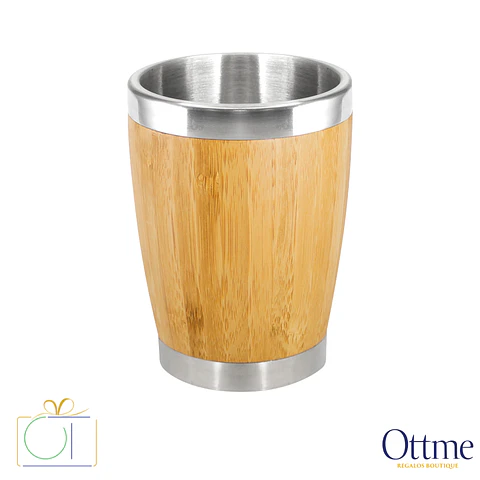 Vaso de Bamboo 350cc Personalizable