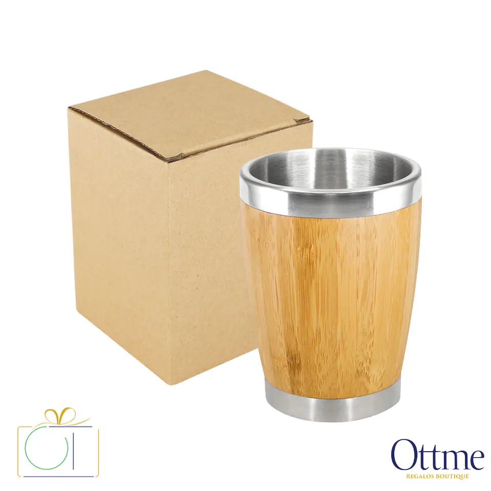 Vaso de Bamboo 350cc Personalizable 3