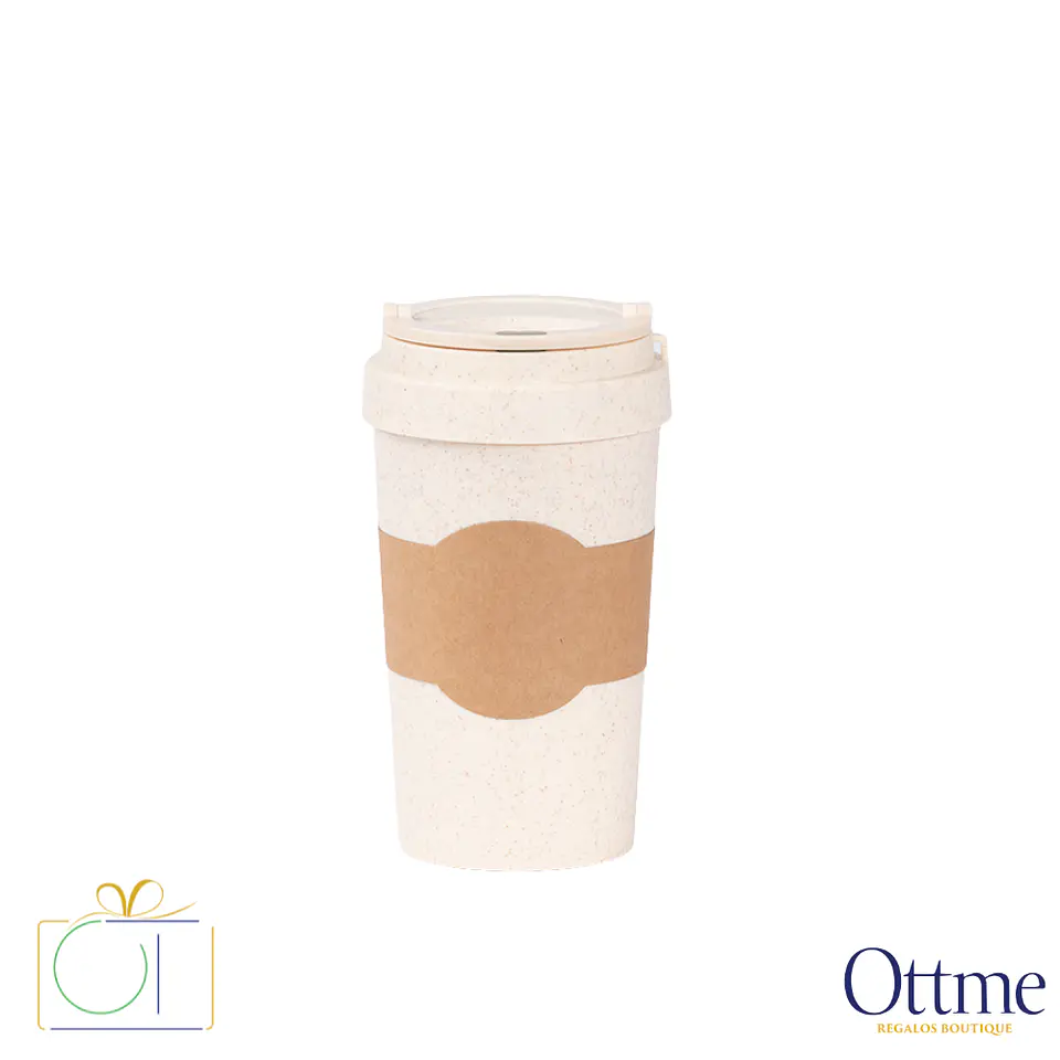 Mug Térmico Eco Cup Color Wheat 360cc Personalizable 3