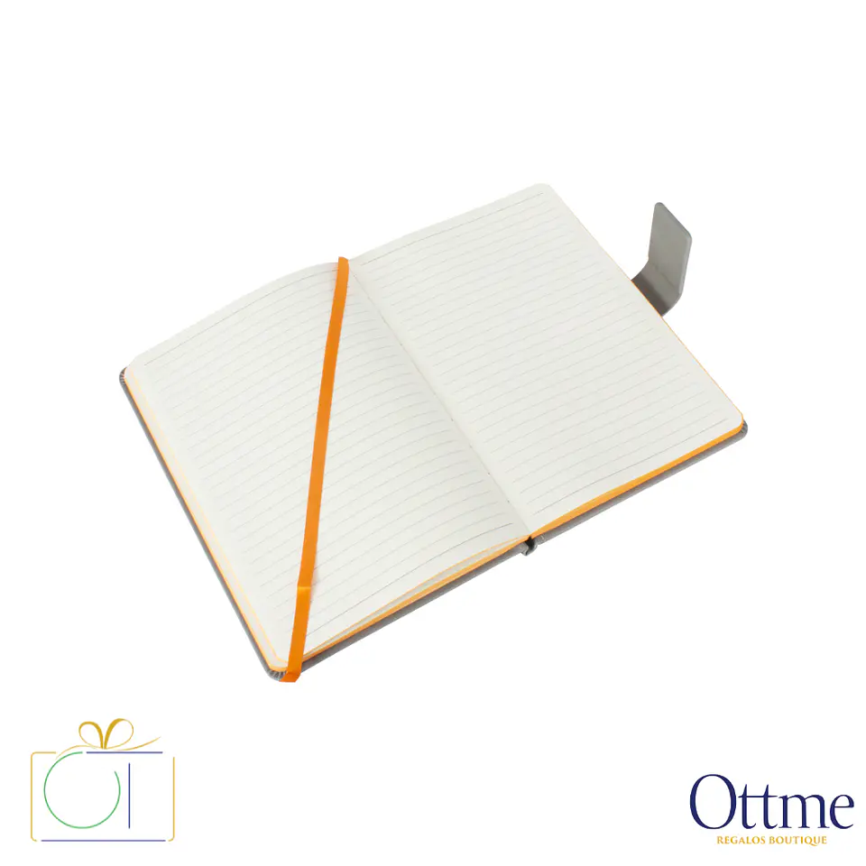 Cuaderno Gris Cierre Imantado A5 Personalizable 4