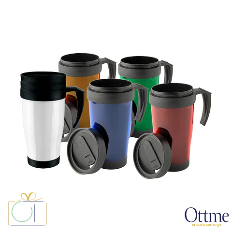 Mug Térmico Plástico 400cc Personalizable