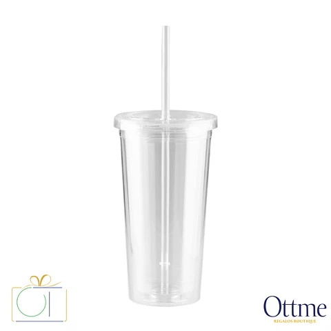Vaso Plástico Doble Pared 600cc Personalizable