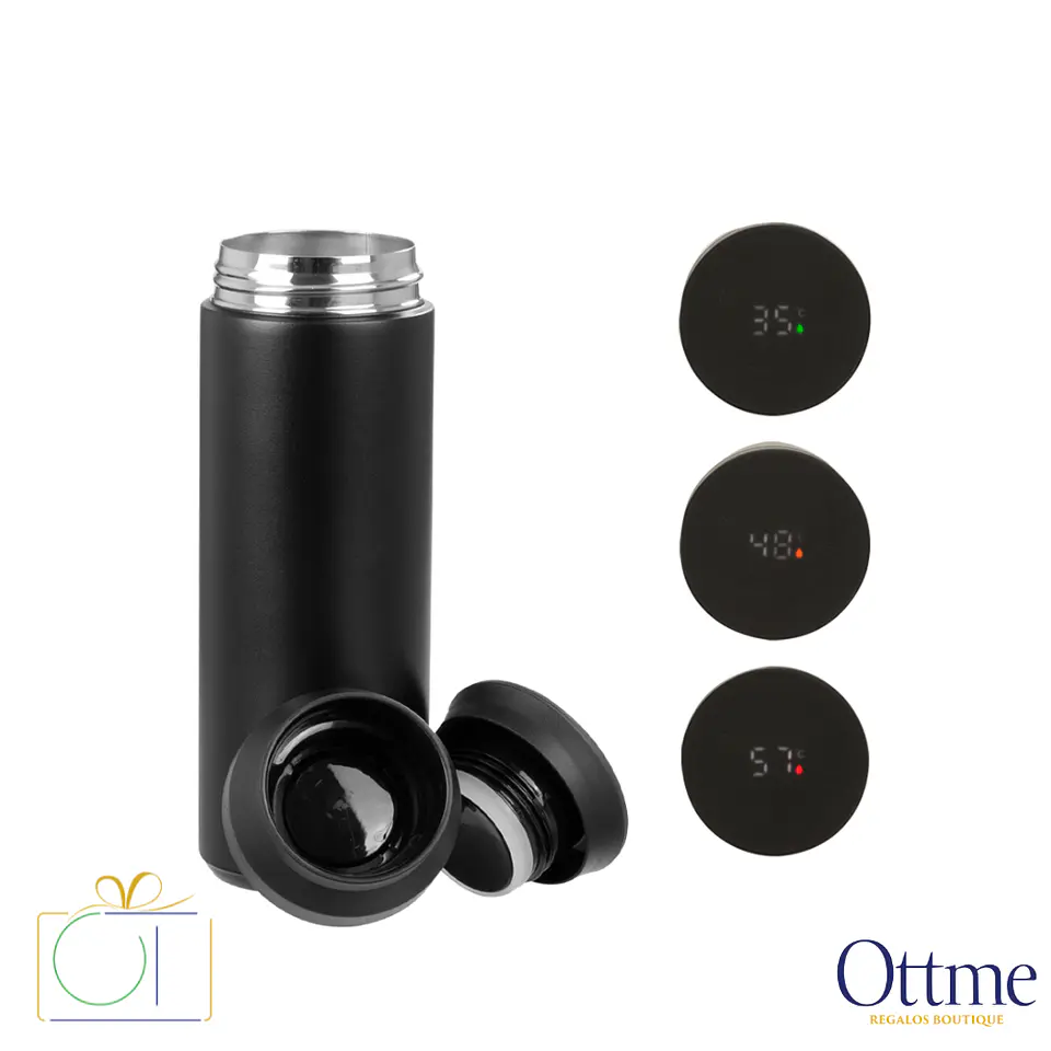 Termo Smart Lid con Termómetro Digital 480cc Personalizable 2