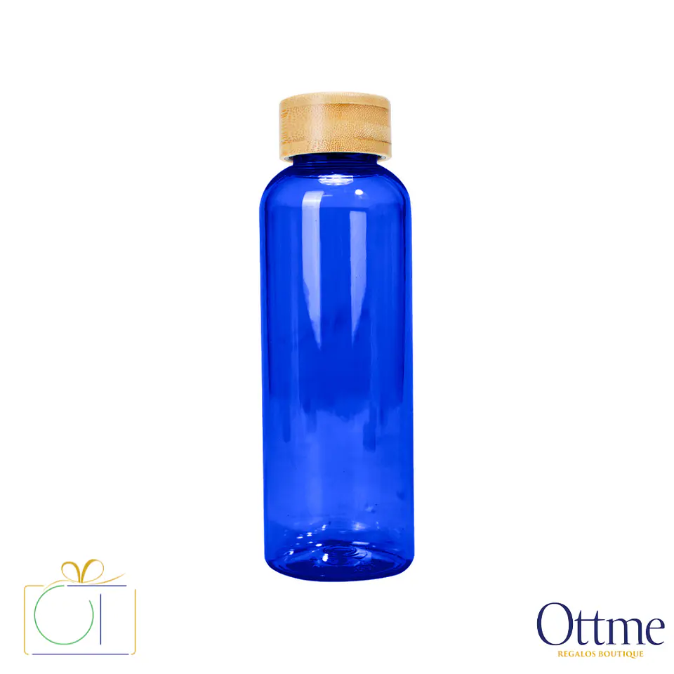 Botella PET Tapa Bamboo AINOA 550cc Personalizable 4
