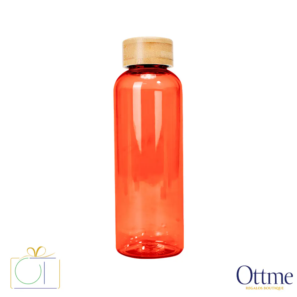 Botella PET Tapa Bamboo AINOA 550cc Personalizable 5
