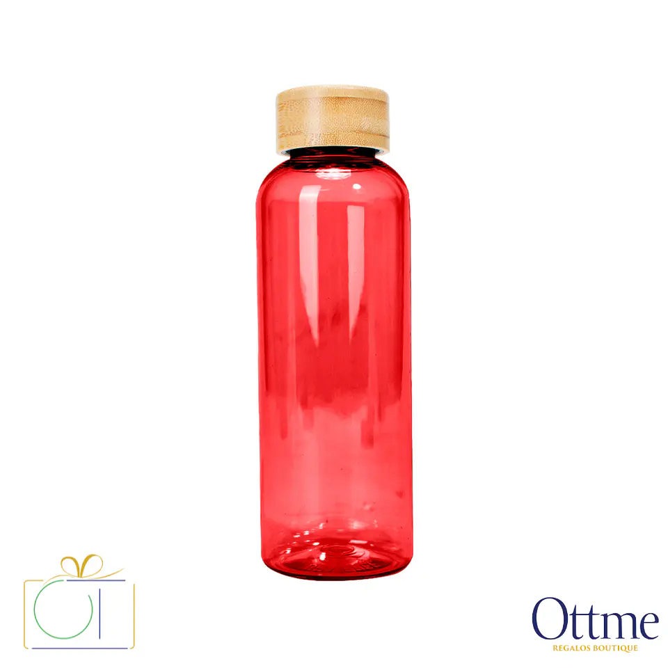 Botella PET Tapa Bamboo AINOA 550cc Personalizable 6