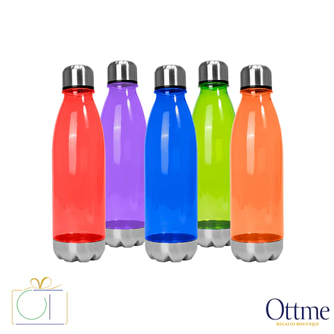 Botella PET Tapa Acero VIVID 700cc Personalizable