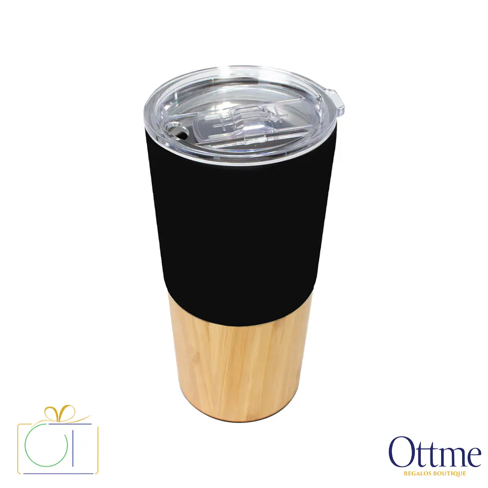 Mug Metálico Bamboo AURUS 500cc Personalizable 5