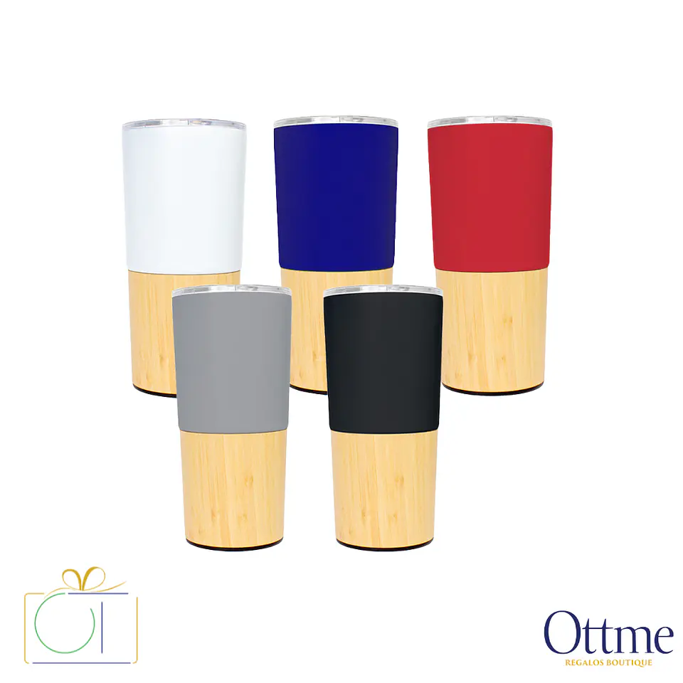 Mug Metálico Bamboo AURUS 500cc Personalizable 1