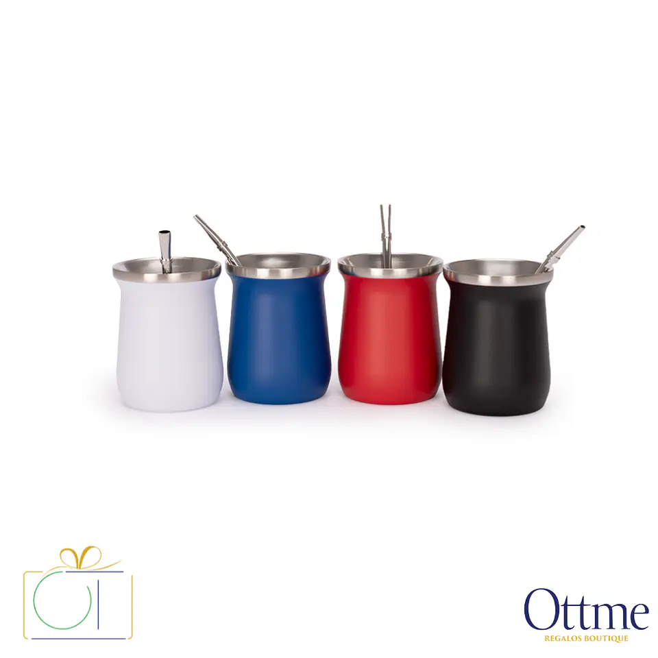 Vaso Térmico MATE 300cc con Bombilla Personalizable 1
