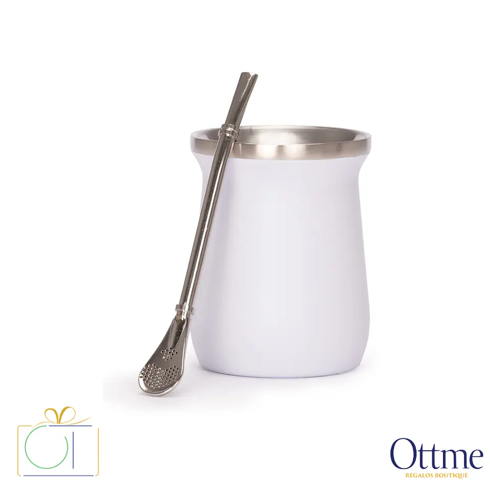 Vaso Térmico MATE 300cc con Bombilla Personalizable 2