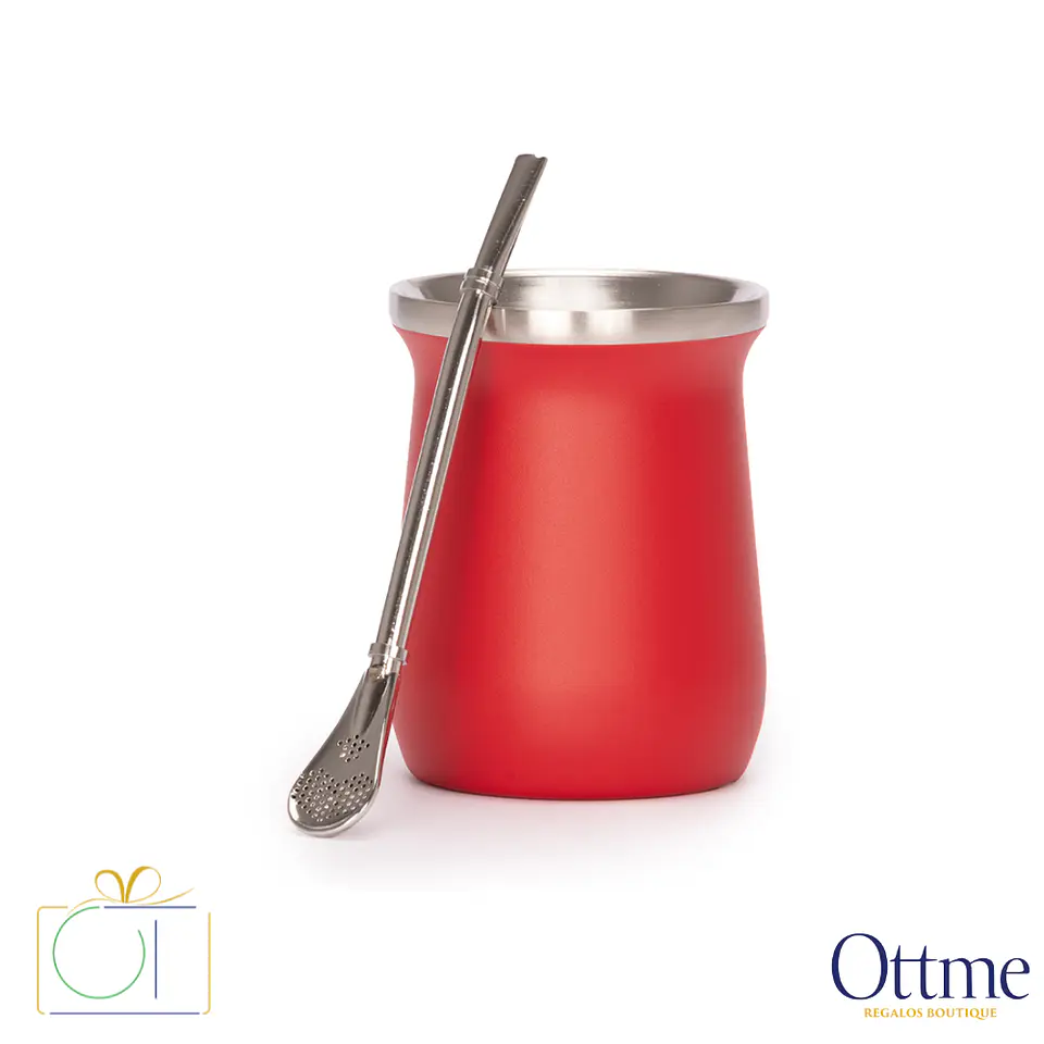 Vaso Térmico MATE 300cc con Bombilla Personalizable 4