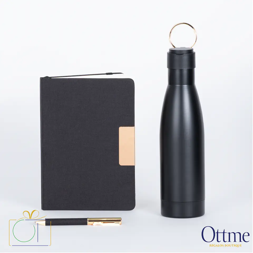 Set de Regalo EPIC Negro con Detalles Dorados Personalizable 3