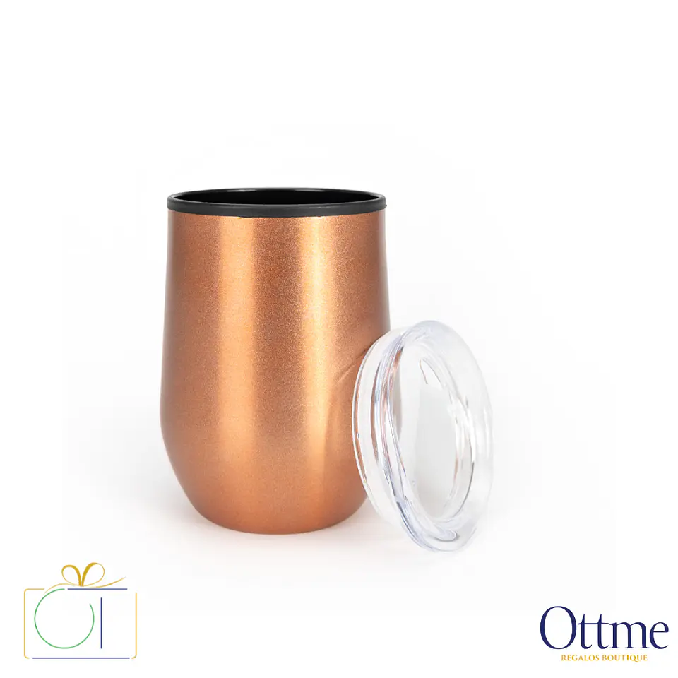 Mug Metálico Encobrizado 350cc Personalizable 2